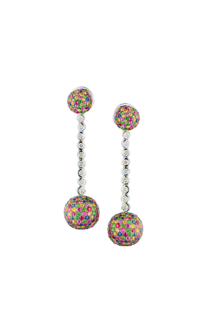 Серьги  в стиле De grisogono Boule Collection (41855)