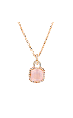 Подвеска Valente Milano Rose Quartz & Diamonds & Rose Gold Necklace 60P762/5 (42114)
