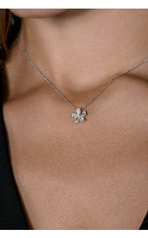 Подвеска Mercury 1,25 ct Flower White Gold MP18723/WG/FL1.30 (43052) №4