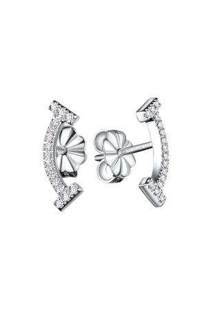 Серьги Tiffany & Co T Smile White Gold 60150739 (36929)