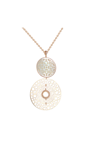 Подвеска ZOCCAI Damasco Rose Gold & Pearl & Diamonds (42335)