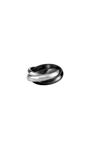 Кольцо Cartier Trinity White Gold Black Ceramic Ring B4095600 (36250)