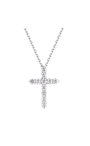 Крест  2,05 сt G/VS Round Cut Diamonds Cross (42719)