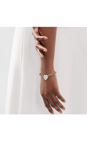 Браслет Tiffany & Co Return to Tiffany® Heart Tag Bracelet Sterling Silver with a Diamond 69700926 (40931) №2