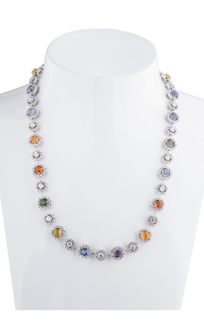 Колье Scavia Jewels Multi-Stone & Diamond & White Gold (40713)