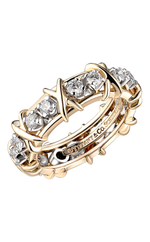Кольцо Tiffany & Co Schlumberger Sixteen Stone Yellow Gold 60099365 (36457)