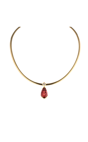 Колье H.Stern Garnet & Diamond Yellow Gold Vintage (38519)