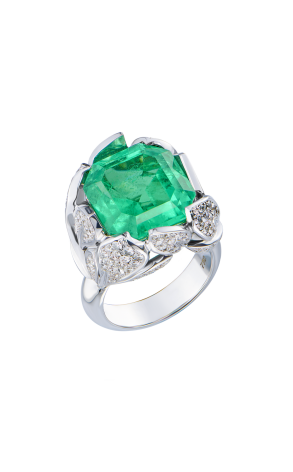 Кольцо  COLOMBIA EMERALD 11,88 ct Intense Green/VS (43190)