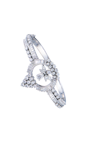 Браслет  5,36 ct Round, Baguette, Marquise, Pear Cut Diamonds & White Gold (42538)