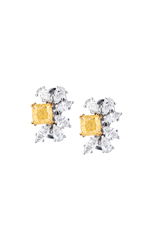 Серьги GIA Cushion Diamonds 1.57 ct FLY/VS2 - 1.50 ct FLY/VVS2 (37048)