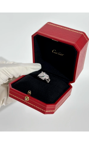 Кольцо Cartier Panthère de White Gold Paved (53 size) N4244753 (42906) №3