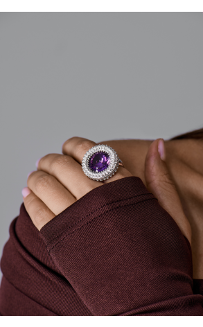 Кольцо Palmiero Jewellery Design Natural Amethyst 10,0 ct & Natural Diamonds 6,30 ct (42813) №3