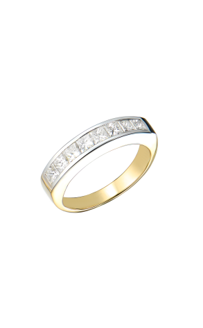 Кольцо  1,35 ct Princess Cut Diamonds & White & Yellow Gold (42024)