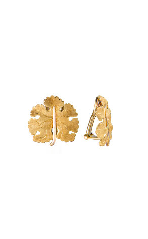 Серьги Buccellati Foglia Geraneo Yellow Gold (43315)