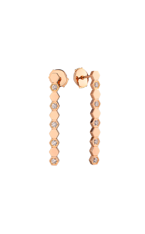 Серьги Chaumet Bee de Rose Gold & Diamond 083993 (41239)