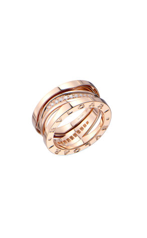 Кольцо Bvlgari B.zero1 Zaha Hadid Design Legend Rose Gold & Diamonds 355152 (42308)