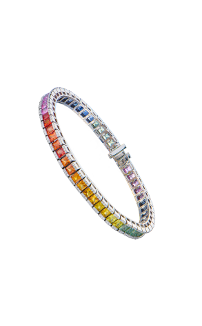 Браслет RalfDiamonds 9,88 ct Multicolor Sapphire White Gold & 1,02 ct Diamonds RDB (43558)