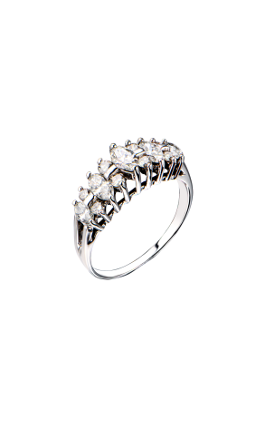 Кольцо  0.85 ct Round & Marquise Diamonds & White Gold (41322)