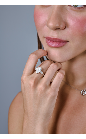 Кольцо GIA 3,01 ct J/VVS2 Pear Brilliant (38691) №3