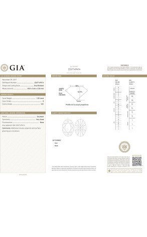 Серьги GRAFF Oval Diamond Earrings 1,02 ct G/VS1 - 1,01 ct G/VS2 Swan Hooks GE (40357) №2