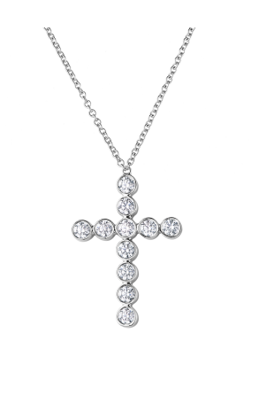 Крест Tiffany & Co Platinum & Diamond Jazz Cross (37180)