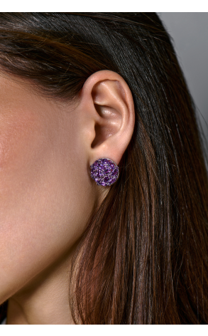 Серьги  White Gold & Amethyst (43391) №2