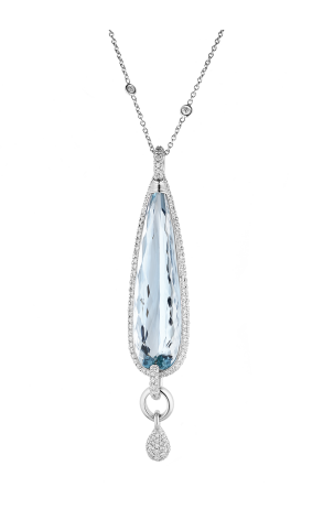 Подвеска Crivelli Aquamarina Collection in White Gold & Diamonds (38071)