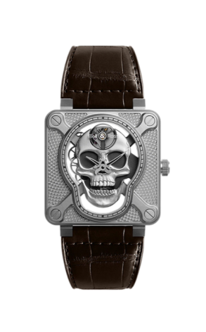 Часы Bell & Ross Laughing Skull BR01-SKULL-SK-ST (42822)