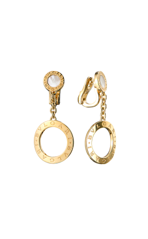 Серьги Bvlgari Revamping Yellow Gold & Mother of Pearl (43366)