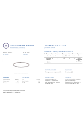 Браслет RalfDiamonds Tennis White Gold Diamonds 3,05 ct Bracelet (41588) №2