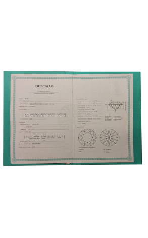 Кольцо Tiffany & Co Round Brilliant 1,29 ct F/VS1 Platinum (40803) №2