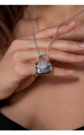 Подвеска  1.50 ct Baguette & Round Diamond Bag (37482) №2