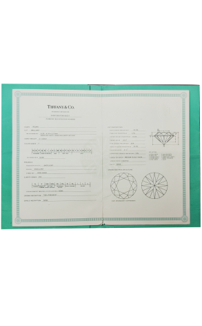 Кольцо Tiffany & Co Round Brilliant 0,31 ct F/VS2 in Platinum (43716) №2