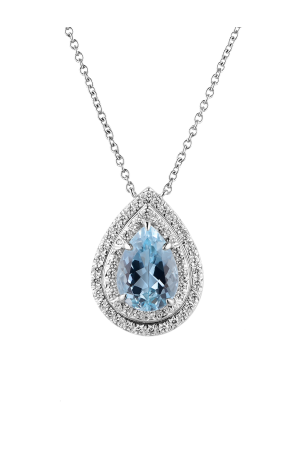 Подвеска Tiffany & Co Soleste® Aquamarine and Diamond (36317)
