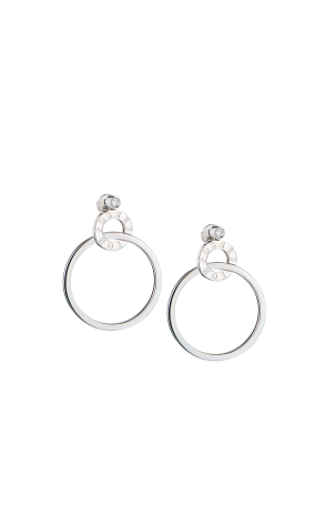 Серьги Piaget Posession White Gold & Diamond Hoop (41487)
