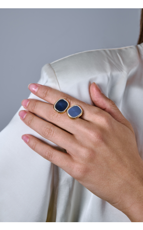 Запонки Patek Philippe Golden Ellipse Blue Enamel 205.9102J (39465) №2