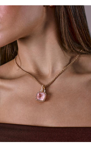 Подвеска Valente Milano Rose Quartz & Diamonds & Rose Gold Necklace 60P762/5 (42114) №3