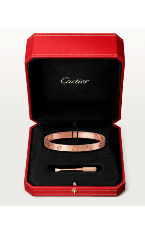 Браслет Cartier Love Bracelet Rose Gold 6.1 mm CRB6067416 (36760) №3