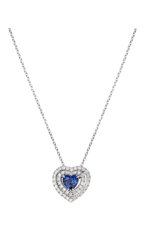 Кулон Mercury Color 1 Heart Sapphire & Diamonds MP18850WS (36923)