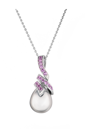 Подвеска Feraud White Gold & Rose Sapphires (37863)