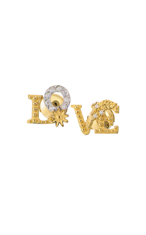 Серьги Carrera y Carrera Love Yellow & White Gold & Diamonds DA13751 030101 (43555)