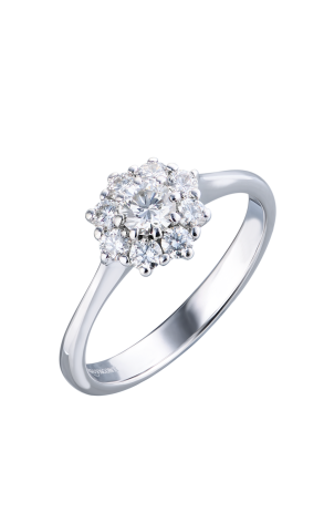Кольцо Giorgio Visconti Antoligie white gold and diamond solitaire AB11367 (37387)