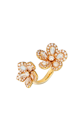 Кольцо David Morris Miss Daisy Double Flower Rose Gold (41925)