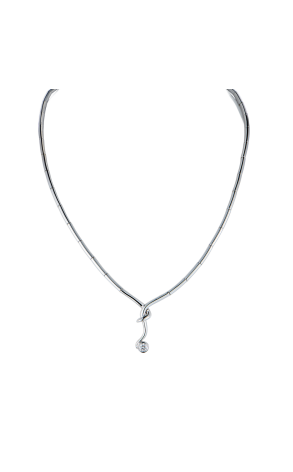 Колье  White Gold 0,35 ct Round Cut Diamond (43452) №2