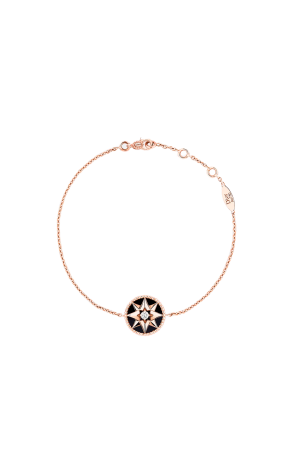 Браслет Dior Rose des Vents Onyx & Rose Gold & Diamond JRDV95018_0000 (41931)