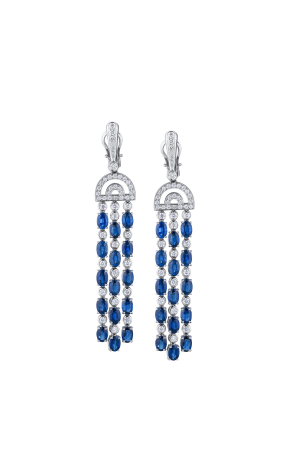 Серьги Gianni Lazzaro Natural Sapphire 15.81 ct & Diamonds 2.96 ct (40498)