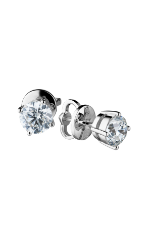 Пусеты GIA 1,05 ct H/VS2 - 1.03 ct H/VS1 Round Diamonds (36660)