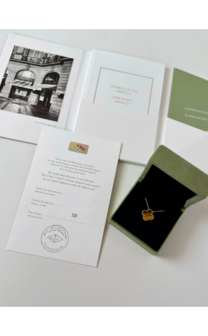 Подвеска Van Cleef & Arpels Vintage Alhambra Tiger Eye VCARD38600 (41569) №2