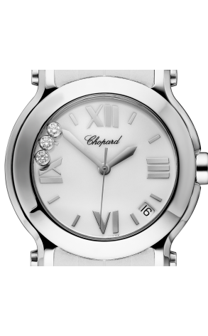 Часы Chopard Happy Sport Round 36mm 3 Diamonds 278475-3016 (37342) №4