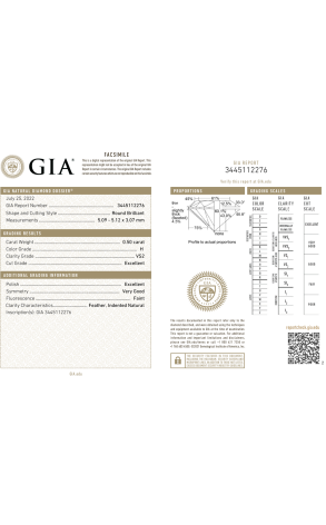 Серьги RalfDiamonds ROUND DIAMONDS 0.50 CT H/VS2 - 0.50 CT H/VS2 RDE (37641) №2